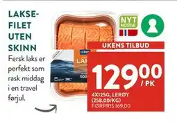 Jacobs LAKSEFILET UTEN SKINN tilbud