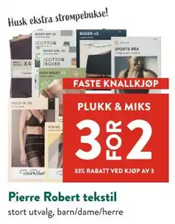 Jacobs Pierre Robert tekstil tilbud