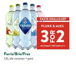 Jacobs Farris/Bris/Frus tilbud
