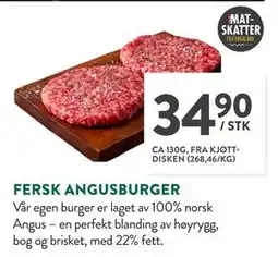 Jacobs FERSK ANGUSBURGER tilbud