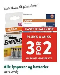 Jacobs Alle lyspærer og batterier tilbud