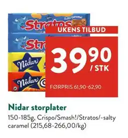 Jacobs Nidar storplater tilbud