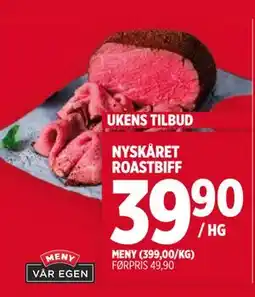 Meny NYSKÅRET ROASTBIFF tilbud