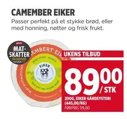 Meny CAMEMBER EIKER tilbud