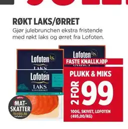 Meny RØKT LAKS/ØRRET tilbud