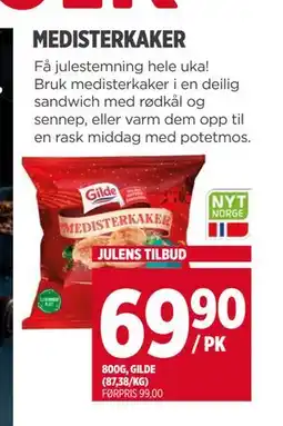 Meny MEDISTERKAKER tilbud