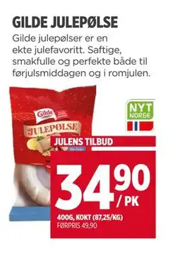 Meny GILDE JULEPØLSE tilbud