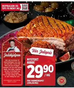 Meny NYSTEKT RIBBE tilbud