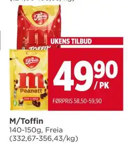 Meny M/Toffin tilbud
