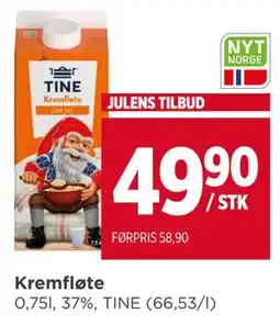 Meny Kremfløte tilbud