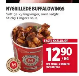 Meny NYGRILLEDE BUFFALOWINGS tilbud