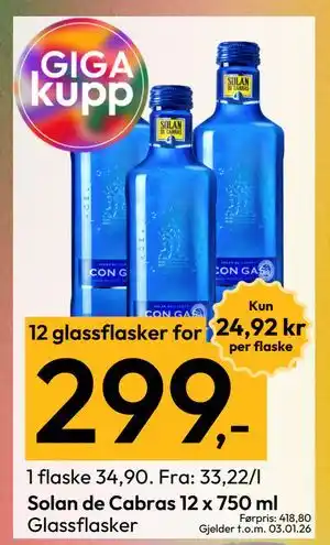 Gigaboks Solan de Cabras 12 x 750 ml tilbud