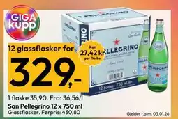 Gigaboks San Pellegrino 12 x 750 ml tilbud
