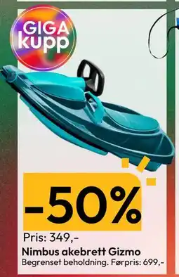 Gigaboks Nimbus akebrett Gizmo tilbud