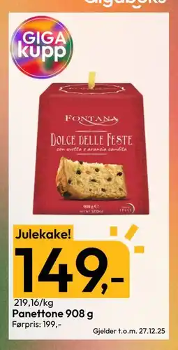 Gigaboks Panettone 908 g tilbud