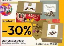 Gigaboks Stort utvalg konfekt tilbud