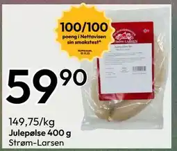 Gigaboks Julepølse 400 g tilbud