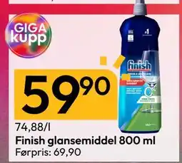 Gigaboks Finish glansemiddel 800 ml tilbud