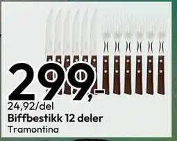 Gigaboks Biffbestikk 12 deler tilbud