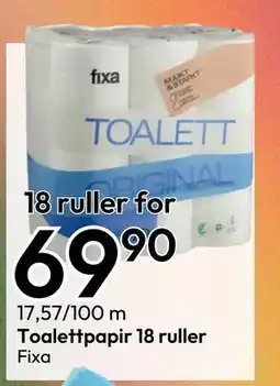 Gigaboks Toalettpapir 18 ruller tilbud