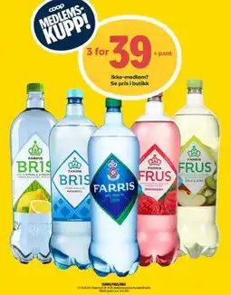 Coop Prix FARRIS/FRUS/BRIS, Medlemspris tilbud