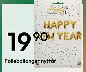 Gigaboks Folieballonger nyttår tilbud