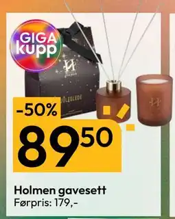 Gigaboks Holmen gavesett tilbud