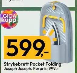 Gigaboks Strykebrett Pocket Folding tilbud