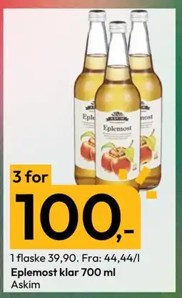 Gigaboks Eplemost klar 700 ml tilbud
