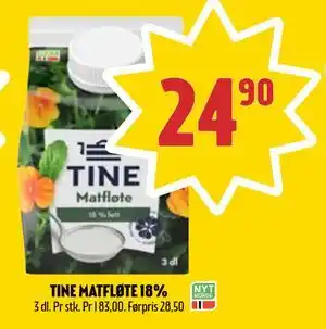 TINE MATFLØTE 18%