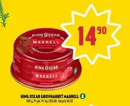 Coop Prix KING OSCAR GROVHAKKET MAKRELL tilbud