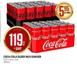 Bunnpris COCA-COLA SLEEK M/U SUKKER tilbud