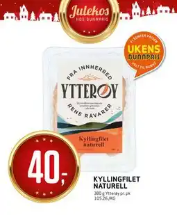 Bunnpris KYLLINGFILET NATURELL tilbud
