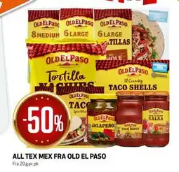 Bunnpris ALL TEX MEX FRA OLD EL PASO tilbud