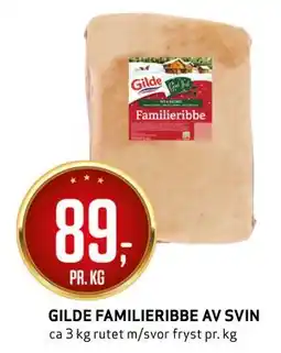 Bunnpris GILDE FAMILIERIBBE AV SVIN tilbud