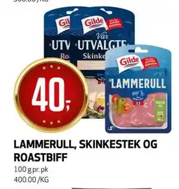 Bunnpris LAMMERULL, SKINKESTEK OG ROASTBIFF tilbud