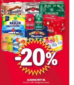 Coop Extra Alkoholfritt øl tilbud