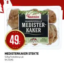 Bunnpris MEDISTERKAKER STEKTE tilbud