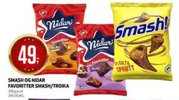 Bunnpris SMASH OG NIDAR FAVORITTER SMASH/TROIKA tilbud