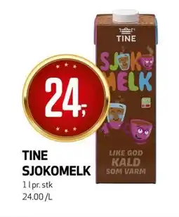 Bunnpris TINE SJOKOMELK tilbud