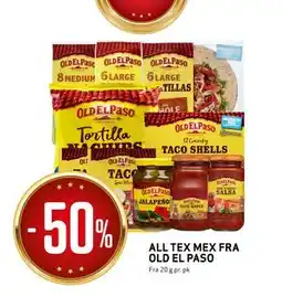 Bunnpris ALL TEX MEX FRA OLD EL PASO tilbud
