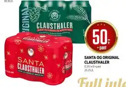 Bunnpris SANTA OG ORIGINAL CLAUSTHALER tilbud
