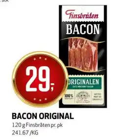 Bunnpris BACON ORIGINAL tilbud