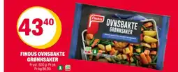 Coop Extra Findus ovnsbakte grønnsaker tilbud