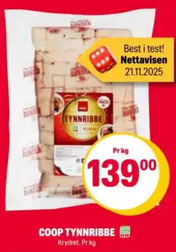 Coop Extra Coop tynnribbe tilbud