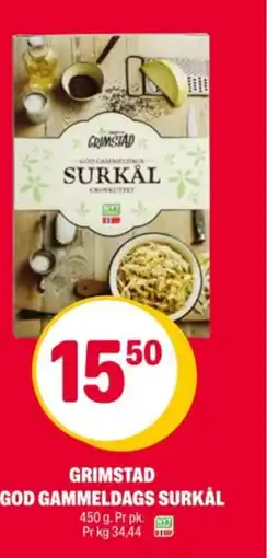 Coop Extra Grimstad god gammeldags surkål tilbud