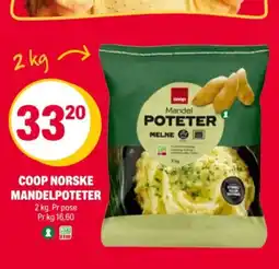 Coop Extra Coop norske mandelpoteter tilbud