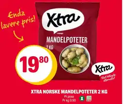 Coop Extra Xtra norske mandelpoteter tilbud