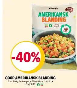 Coop Extra Coop amerikansk blanding tilbud
