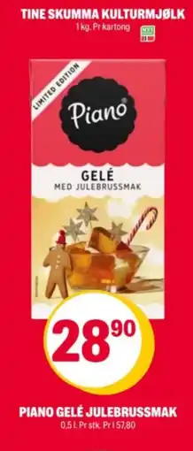 Coop Extra Piano gelé julebrussmak tilbud